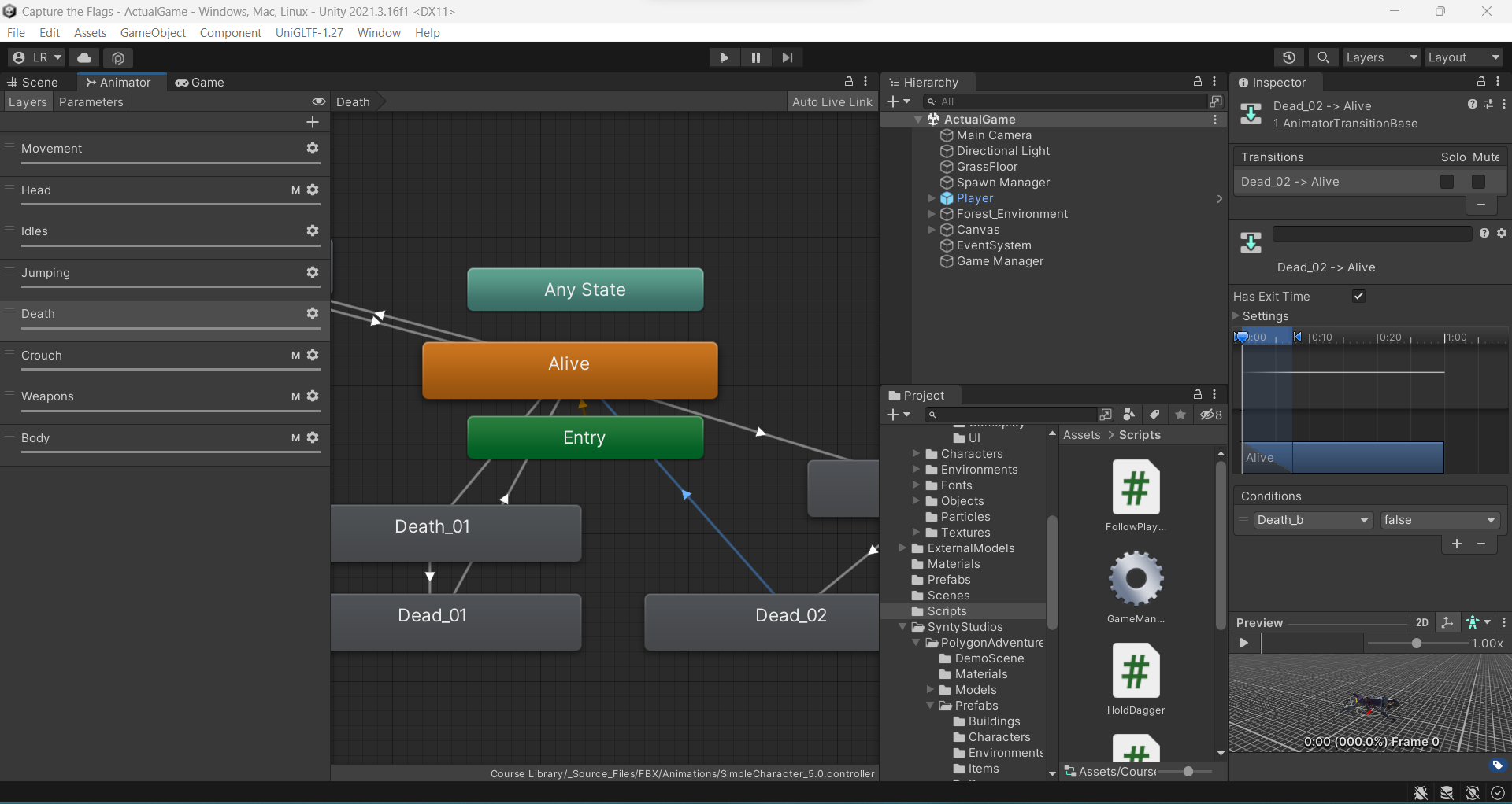 player animator editor